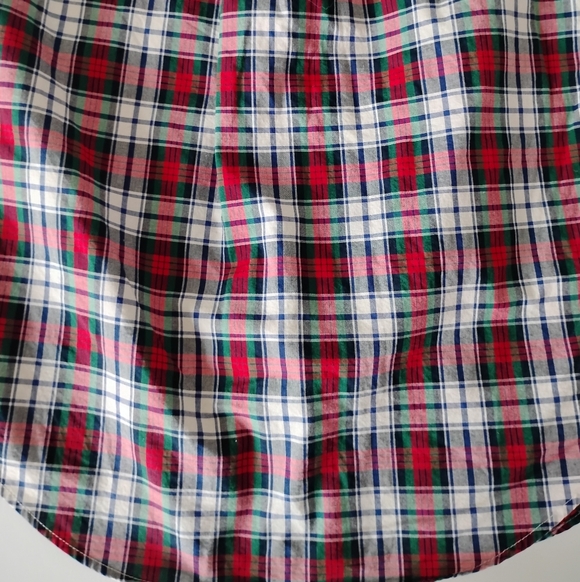 Ralph Lauren Button Down Poplin Red Shirt Plaid Classic Preppy Size Boys Small/8 - Picture 9 of 10